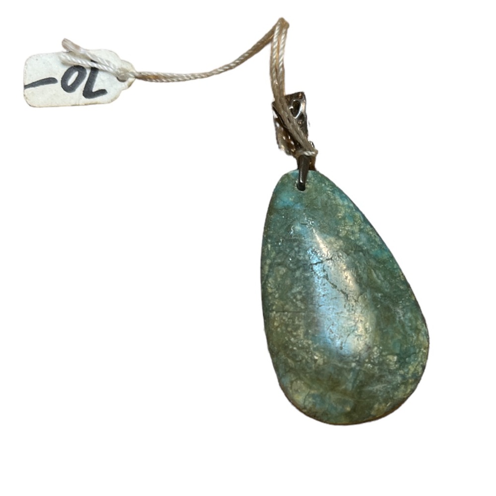 Natural Stone Sterling Silver Necklace Pendant